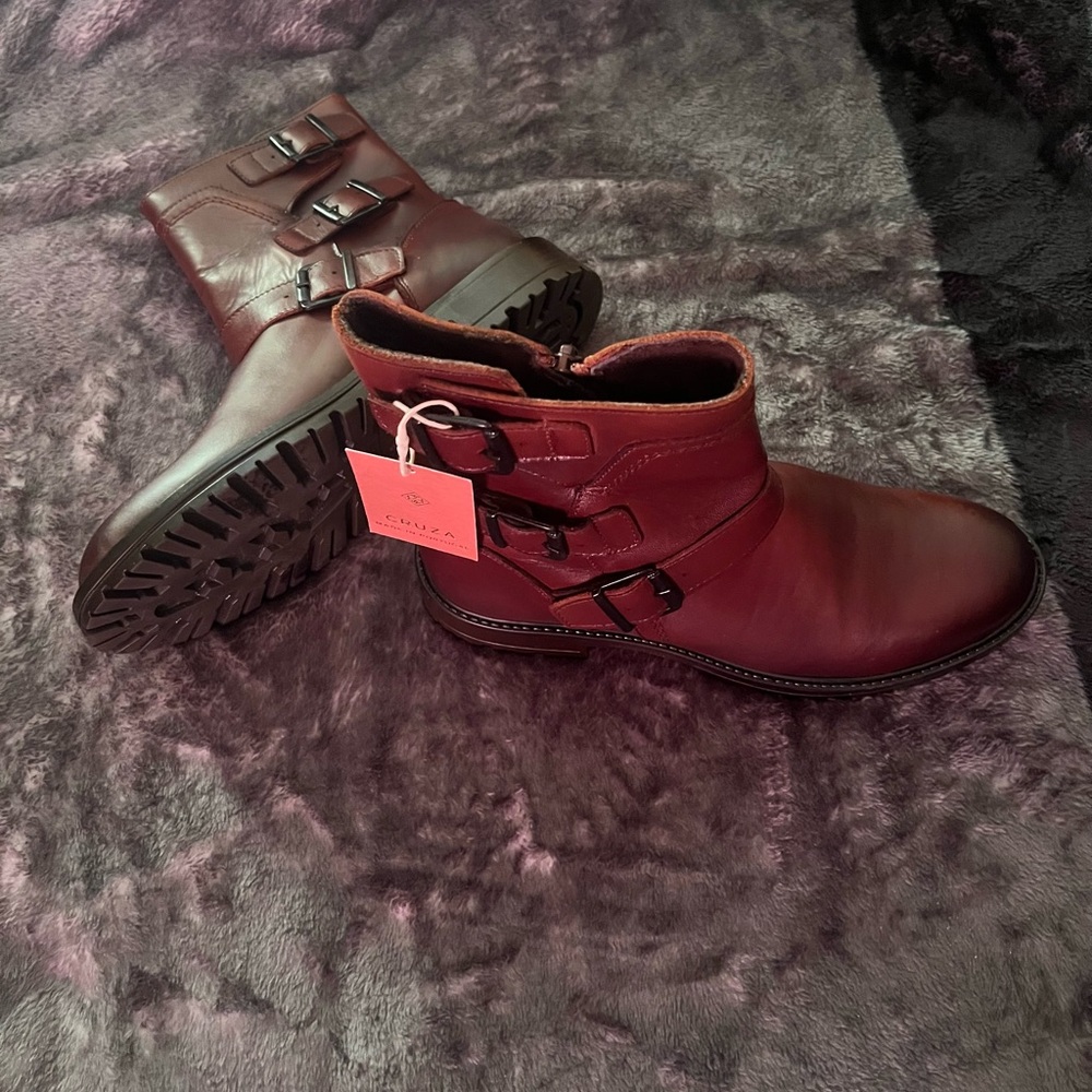 Brown Leather Ankle Boots
